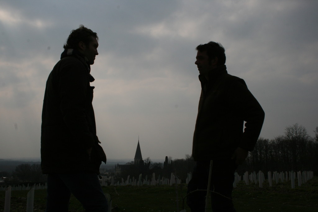 Romain Guiberteau and I discussing Brézé 